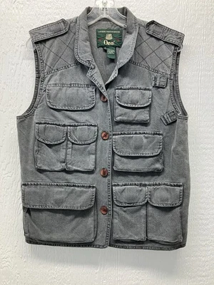Orvis Fishing Vest Women's Medium Gray Cotton Pockets Cargo Tactical Outdoor - Image 1 of 4