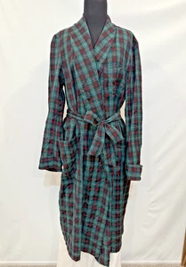 VTG 70s Pendleton Robe Mens Sz M  Malcolm Tartan Wool Belted Made USA Pockets - Picture 1 of 16