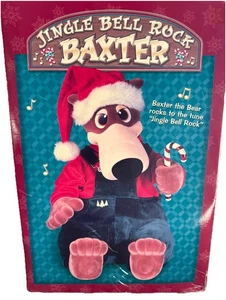 Vintage Jingle Bell Rock Baxter The Bear Christmas Holiday 2001-Very Nice! - Picture 1 of 12