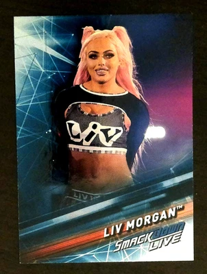 2019 Topps WWE SmackDown Live Blue Superstar Liv Morgan #32 - Image 1 of 2