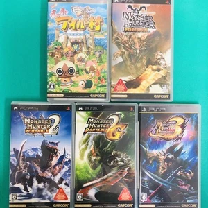 PSP Monster Hunter Portable & 2nd & 2nd G & 3rd & Poka Poka Airu Village - Picture 1 of 9