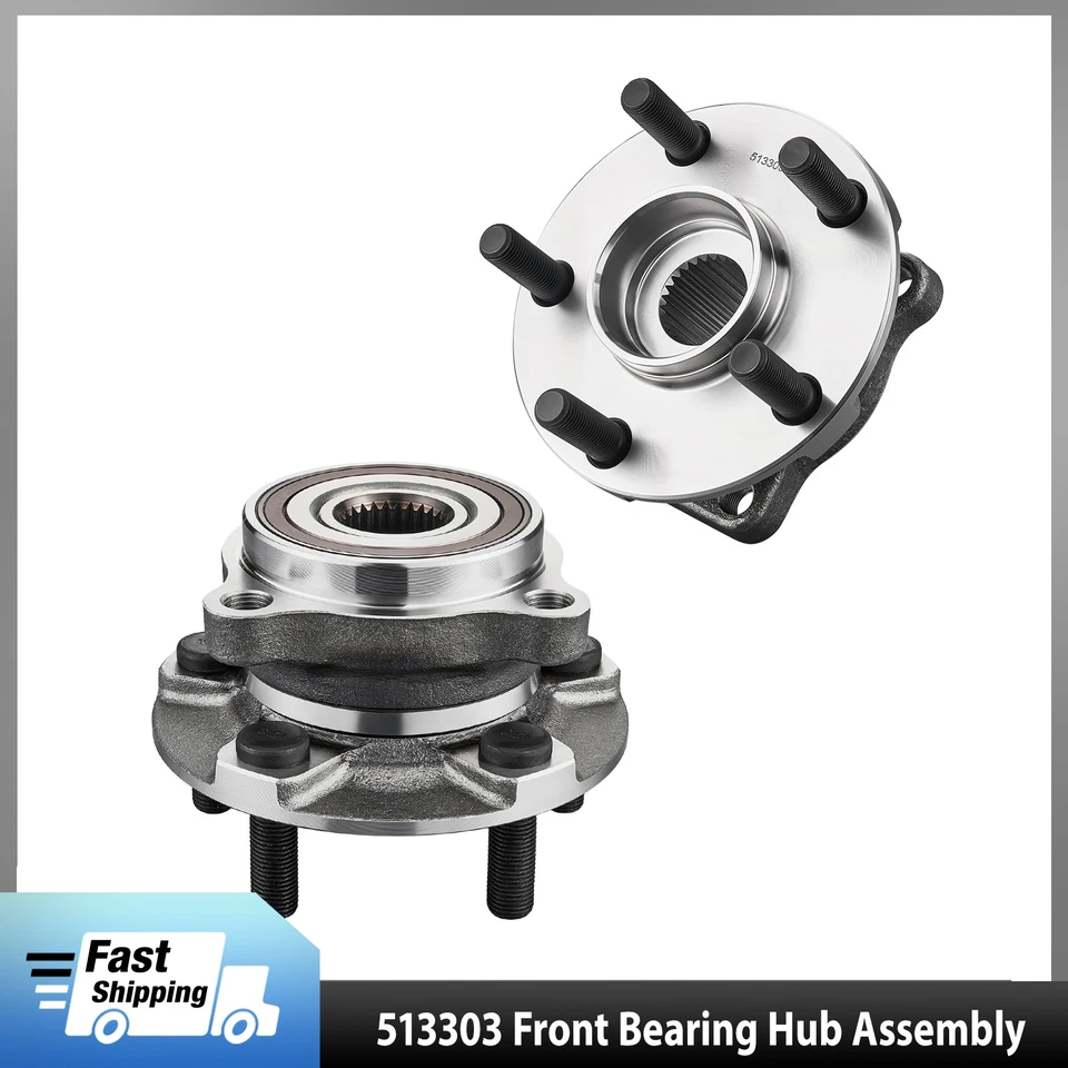 Conjunto de cubo e rolamento de roda dianteira 513303 para 2008-2009 Subaru Legacy 2.0L 3.0L - Imagem 1 de 4