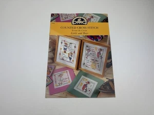DMC Boys And Girls Point De Croix Counted Cross Stitch Pattern 6R - Picture 1 of 3