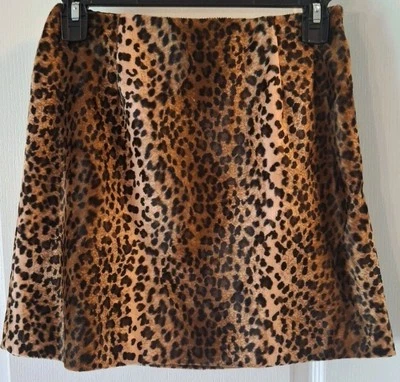 Minifalda vintage años 90 Y2K Hugo Buscati leopardo guepardo suave piel sintética talla 2 Foto 1 de 4