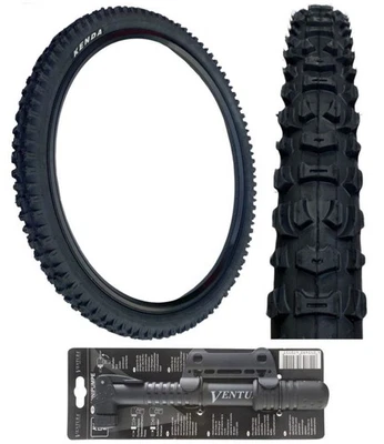 Kenda 26 x 2.10 Mountain Bike Black TYRE K-816 + FREE MINI PUMP - Image 1 of 4