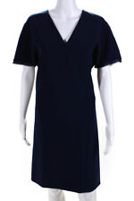 Kimora Lee Simmons Womens Short Sleeve V Neck Adele Dress Navy Size 2