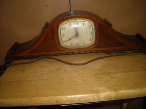 vintage E Ingraham electric tambour clock working for restoration - Picture 1 of 14