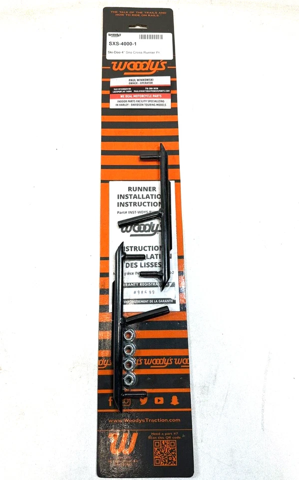 Woodys 4" Carburos Mini Trineo Corredores Ski-Doo Mini Z 120 Z120 1999-09 - SXS-4000 Foto 1 de 4