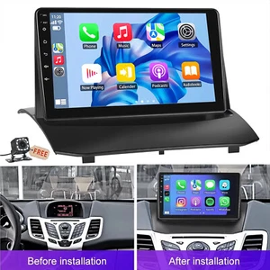 Android 14 64G Car Stereo Carplay Radio GPS WIFI AHD Fits Ford Fiesta 2009-2014 - Picture 1 of 17