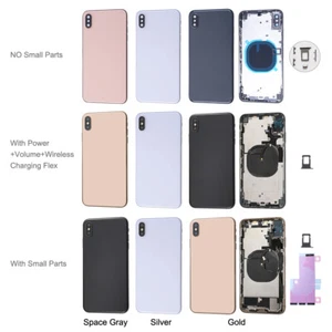 Back Glass Housing Battery Cover Replacement with Side Buttons For iPhone XS Max - Picture 1 of 2