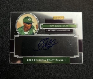 2008 Razor Signature Series Metal Auto Tim Beckham #AU-TB - Picture 1 of 2