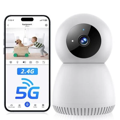 5G/2.4G WIFI  Indoor Camera 1080P Pet/Baby Camera Office Home Security Camera - Image 1 of 4