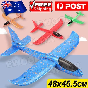 EXTRA Large Foam Plane Glider Kids Outdoor Toy Aeroplane 48CMX46.5CM - Picture 1 of 18