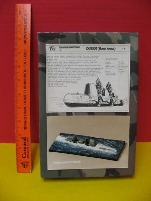 VERLINDEN 1/35 VIGINETTE - WW 2 BRITISH CHARIOT - HUMAN TORPEDO - MINI 2 MAN SUB - Image 1 of 4