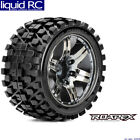 Roapex R/C R2003-CB0 Rhythm 1/10 Stadium Truck Tire Chrome Black Wheel with 0 Of