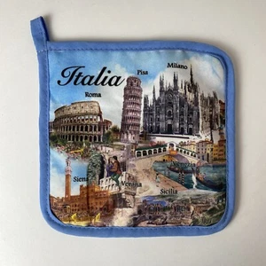 Potholder Italy Hot Pad from Italy Rome Milan Siena Verona Sicily Pisa Venice - Picture 1 of 7