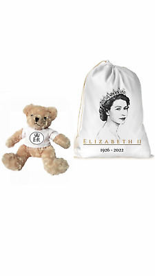 Keepsake  Teddy Bear & Matching Gift Bag Queen Elizabeth II • 19.02£