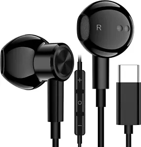 For Samsung Galaxy S22/S23 Ultra/Note Earphone Headphone USB-C Type C Earbud - Picture 1 of 7