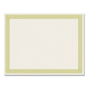 Great Papers! 963070 8.5" x 11" Foil Border Certificates - Ivory/Gold 12/PK New - Picture 1 of 4