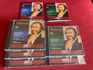 5 cd opera + 2 libretti: Aida e Tosca, Luciano Pavarotti (mai aperti) - Foto 1 di 3