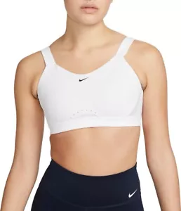 Nike Alpha Women's High-Support Padded Adjustable Sports Bra White Size M (A-B) - Picture 1 of 2