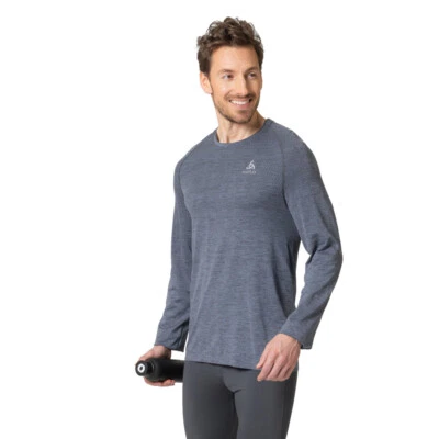 ODLO Men's Essentials Seamless Running Shirt Long Sleeve - Image 1 of 4
