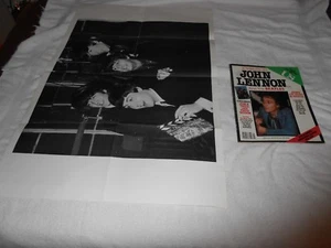 A TRIBUTE TO JOHN LENNON AND THE BEATLES US MAGAZINE with POSTER PULL-OUT 1980 - Picture 1 of 8