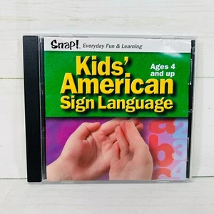 Snap! Kids American Sign Language Cd Rom Ages 4 And Up - Picture 1 of 5