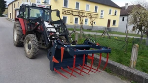 Krokodilgebiss 160 cm Krokodilzange Euroaufnahme Frontlader 1,6 m Mistgabel EURO - Bild 1 von 10