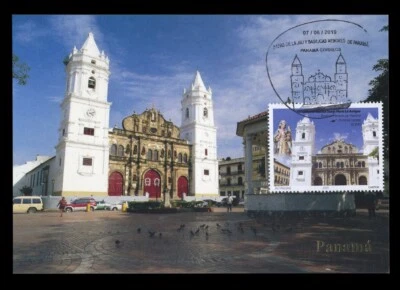 Tarjeta Máxima PANAMÁ 2019 - Basílicas Menores, Catedral Santa María la Antigua Foto 1 de 2
