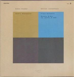 Gidon Kremer/Franz Schubert/Valery Afanassiev - Edition Lockenhaus Vol. 3 LP - Imagen 1 de 5