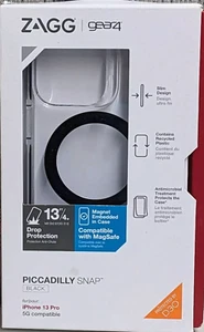 Gear4 Piccadilly Snap Case For iPhone 13 Pro - Clear Black - Picture 1 of 2