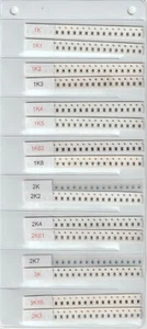[640 piezas] KIT RESISTENCIA 0805 SMD 1K-9K1 32 VALORES x 20 piezas - Imagen 1 de 2