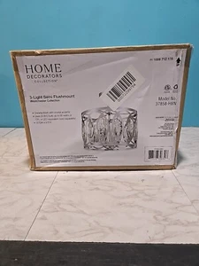Home Decorators Westchester 3-Light Chrome Semi-Flushmount/Pendant Convertible - Picture 1 of 6