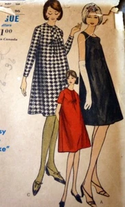 *SCHÖNES VINTAGE 1960ER UMSTANDSKLEID MODE Nähmuster 14/34 - Bild 1 von 1