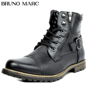 Men Military Motorcycle Combat Riding Ankle Leather Boots Size 6.5-15 - Picture 1 of 46