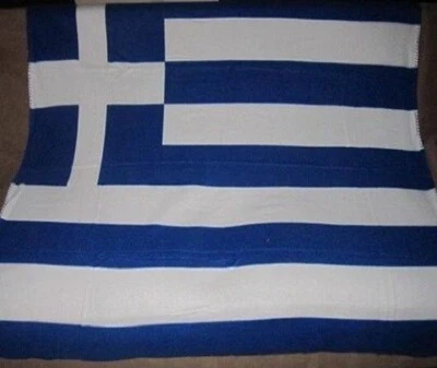 New Greece Greek Heritage Country Flag Soft Fleece Throw Git Blanket NIP SOFT - Image 1 of 3