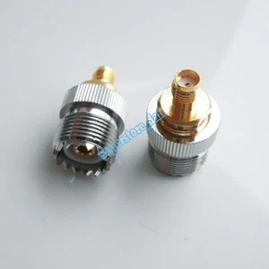 1X Nuevo SO239 SO-239 UHF hembra a SMA hembra conector de cable de RF adaptador recto - Imagen 1 de 1