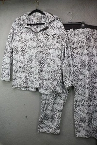 Ann Klein Mink Fleece Pajama Set-Size 2XL - Picture 1 of 12
