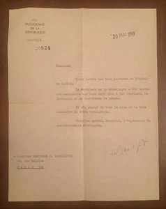 Lettera inviata da Charles De Gaulle - Imagen 1 de 1