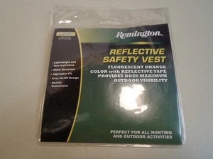 Remington Reflective Safety Vest Medium Dog 18 - 50 Pounds Lb Fluorescent Orange - Picture 1 of 5