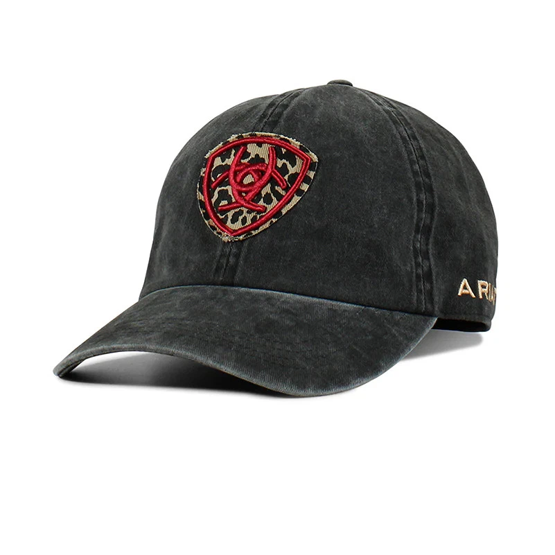 Ariat Womens Ladies Ponyflo Denim Cap with Embroidered Shield A300063001