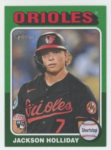 2024 Topps Heritage High Number Green Border Jackson Holliday Rookie #692 C14 - Picture 1 of 2