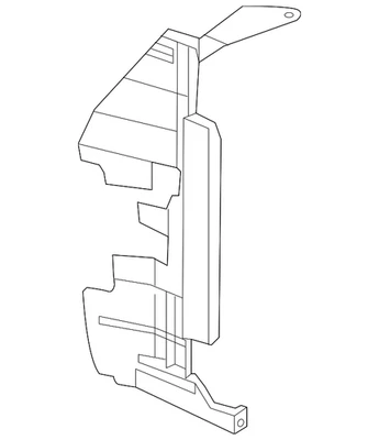 Genuine Nissan 2012-2014 Nissan Versa - Air Guide 21499-3AB8A - Image 1 of 2