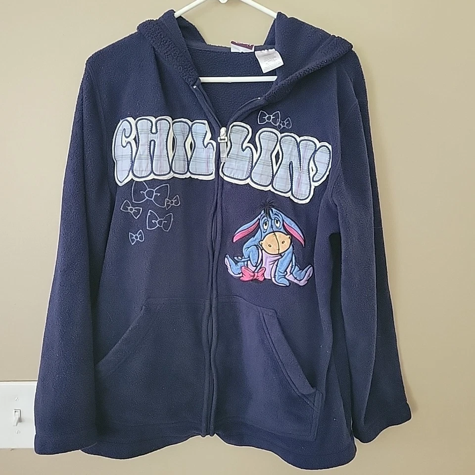 Disney Eeyore Chillin Zip Up Fleece 1X (16W)  - Image 1 of 4