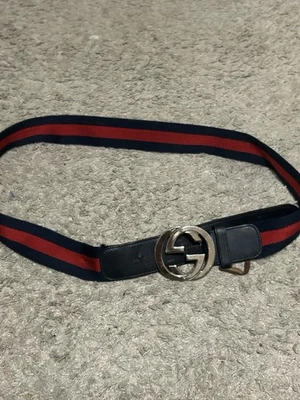 Cinturón Gucci GG Hebilla Web 'Azul Rojo' Foto 1 de 4