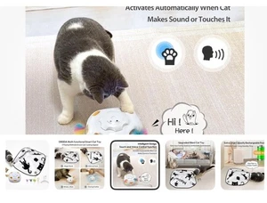 Oraada Katzenspielzeug Wiederaufladbar, 4in1 Interaktiv Automatisch Indoor Wiederaufladbar - Bild 1 von 17