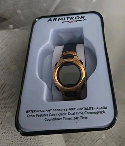 Nuevo RELOJ PULSERA ARMITRON PRO SPORT Digital Mujer Oro Rosa - Imagen 1 de 4