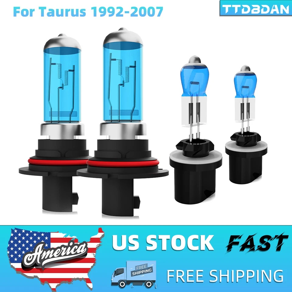 Faros halógenos luz antiniebla haz alto/bajo 6000 k para Ford Taurus 1992-2007 Foto 1 de 4