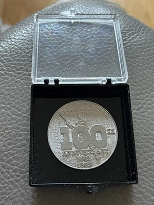 1969 Cincinnati Reds Baseball 100th Anniversary Coin Riverfront Stadium - Image 1 of 4